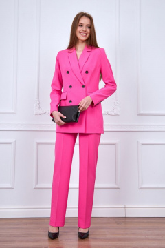 Костюм с свободным жакетом и брюками с складками и стрелками Azzara 922Р - фото 1