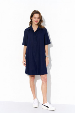 Платье Luitui R1072 темно-синий - фото 2