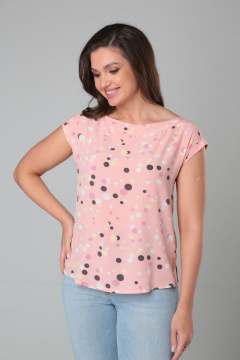 Блуза летняя полуприлегающая с ассиметричной спинкой Modema м.212/6 - фото 2