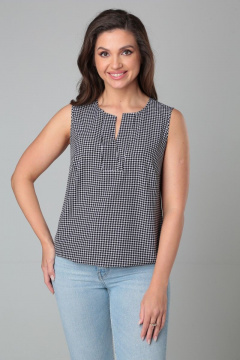 Блуза летняя без рукавов с ветровочной сборкой Modema м.216/5 - фото 2