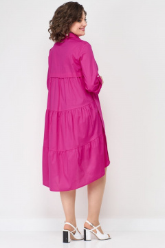 Летнее платье из хлопка с воланами и карманами Solomeya Lux 887A - фото 4