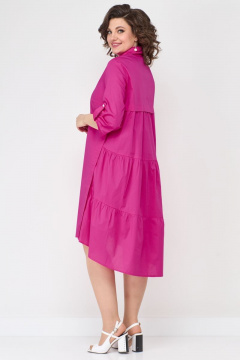 Летнее платье из хлопка с воланами и карманами Solomeya Lux 887A - фото 3