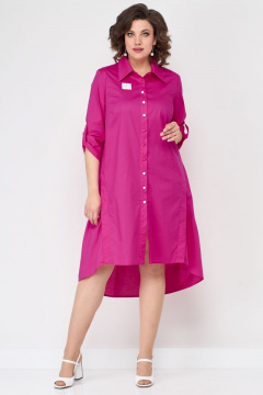 Летнее платье из хлопка с воланами и карманами Solomeya Lux 887A - фото 1