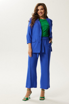 Легкие летние брюки из вискозы Condra 14107 синий - фото 2