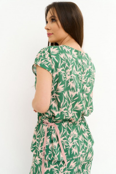 Блуза, брюки Магия моды 2272 зеленый_розовый - фото 5