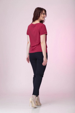 Классические брюки из хлопка с имитацией карманов Anelli 228 черный - фото 3