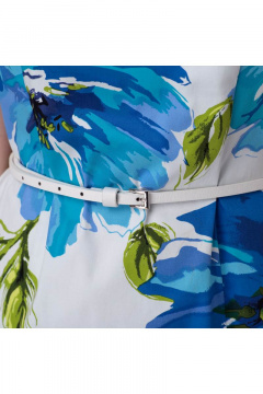 Платье прилегающее с коротким рукавом и принтом Anelli 394 - фото 4