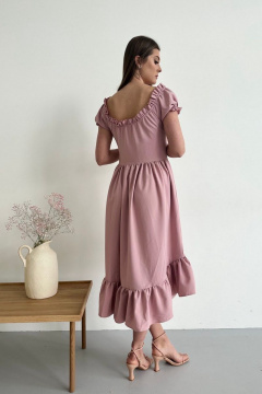 Миди платье с асимметричным низом из текстиля AURA otd 3212 - фото 4