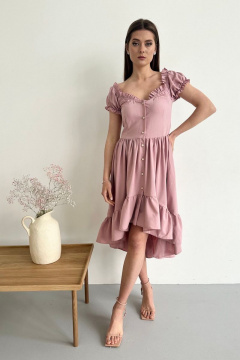 Миди платье с асимметричным низом из текстиля AURA otd 3212 - фото 3