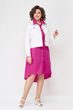 Жакет прямого силуэта на каждый день из текстиля Solomeya Lux 346M - фото 3