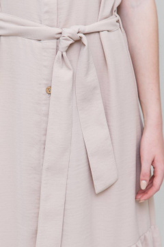 Платье летнее свободное с воланами, длинное, воздушное Domna 500(164) бежевый - фото 5