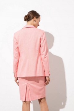 Розовый жакет-пиджак на подкладке с плечевыми вытачками Femme & Devur 71015 1.14F(170) - фото 5