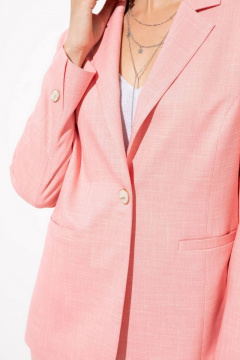 Розовый жакет-пиджак на подкладке с плечевыми вытачками Femme & Devur 71015 1.14F(170) - фото 4