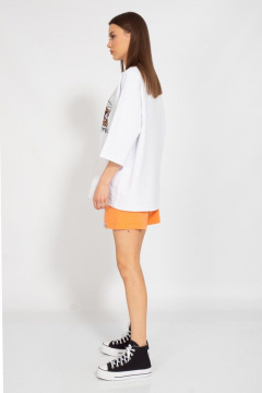 Спортивный оверсайз костюм из хлопка с шортами и свитшотом Kivviwear 30903091.10 - фото 5