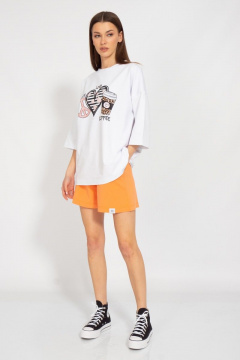 Спортивный оверсайз костюм из хлопка с шортами и свитшотом Kivviwear 30903091.10 - фото 2