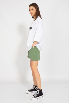 Летний оверсайз костюм с шортами и свитшотом из хлопка Kivviwear 30903091.12 - фото 3