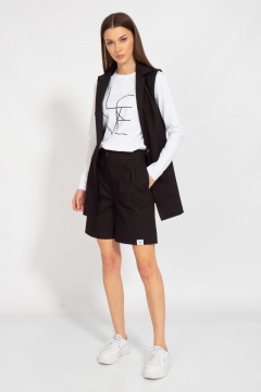 Жилет джинсовый прилегающего силуэта из хлопка Kivviwear 4067.14 - фото 3