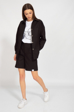 Рубашка свободного кроя из джинса и хлопка для офиса Kivviwear 4100.19 - фото 3