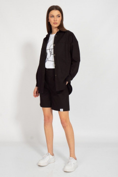 Джинсовый костюм рубашка и шорты для ежедневноности Kivviwear 41003071.14 - фото 5