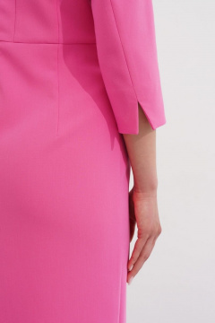 Нарядное платье из вискозной ткани с разрезом и глубоким V Ketty К-09080 - фото 4