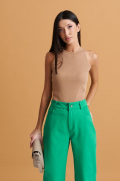 Джинсовые брюки из хлопка с накладными карманами ANNETE A393/1 - фото 1