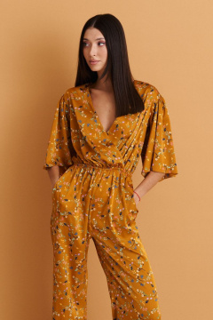 Комбинезон с принтом из текстиля с отрезной линией талии ANNETE A3370 - фото 1