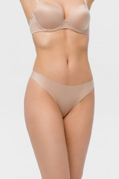 Бежевые трусы-слип из эластичного полотна для комфорта Milady 227 2.2 - фото 1
