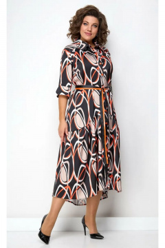 Бохо платье с ассиметричным низом и широкой планкой Solomeya Lux 812/1 - фото 1