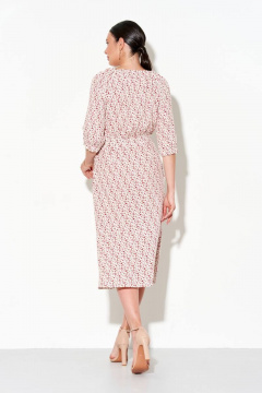 Платье летнее полуприлегающего силуэта с цветочным принтом FOXY FOX 1383 молочный - фото 5