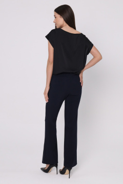 Брюки из текста из ткани для деловых и повседневных образов Панда 143860w синий - фото 2