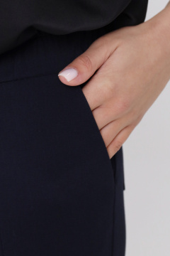 Брюки из текста из ткани для деловых и повседневных образов Панда 143860w синий - фото 3