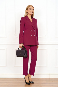 Классический костюм с приталенным жакетом и зауженными брюками Azzara 928М - фото 1