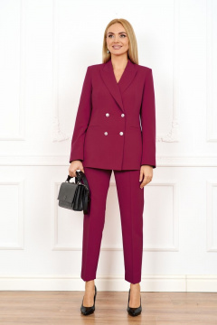 Классический костюм с приталенным жакетом и зауженными брюками Azzara 928М - фото 3