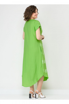 Легкое платье из вискозы с карманами и аккуратной планкой Solomeya Lux 951 - фото 3