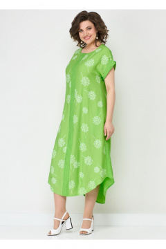 Легкое платье из вискозы с карманами и аккуратной планкой Solomeya Lux 951 - фото 4