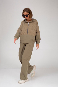 Брюки прямого кроя из хлопка для повседневной носки Mixan 3037/1 - фото 3