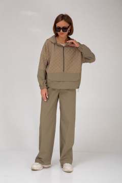 Брюки прямого кроя из хлопка для повседневной носки Mixan 3037/1 - фото 1