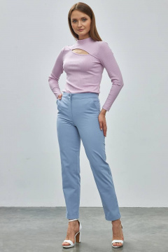 Джемпер с разрезом у горловины и облегающий крой Femme & Devur 30711 1.25F(170) - фото 5