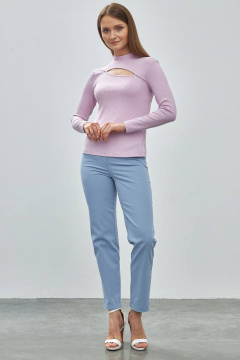 Джемпер с разрезом у горловины и облегающий крой Femme & Devur 30711 1.25F(170) - фото 2