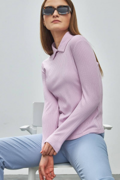 Джемпер облегающий с разрезом и стойкой Femme & Devur 30653 1.25F(170) - фото 2