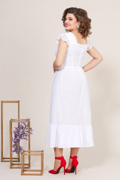 Платье летнее с кружевом и вышивкой миди Mira Fashion 5260 - фото 2
