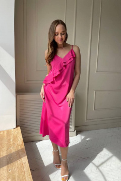 Легкое платье на бретелях из струящейся ткани PUR PUR 11-104 - фото 1