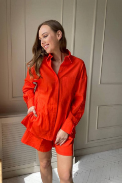 Летний комплект из леня: рубашка и шорты PUR PUR 11-087/3 - фото 2