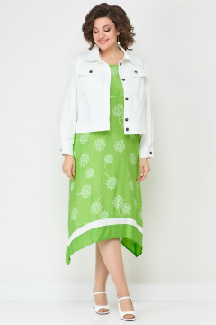 На каждый день платье из хлопка с стразы и карманами Solomeya Lux 950 - фото 5