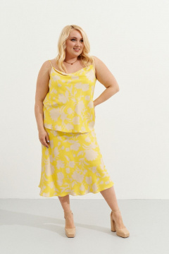 Вискозный топ без рукавов с драпировкой на бретелях Ketty К-04540 - фото 1