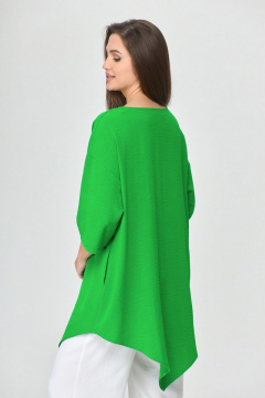 Блуза женская летняя свободного силуэта с карманами Abbi 4008 салатовый - фото 2