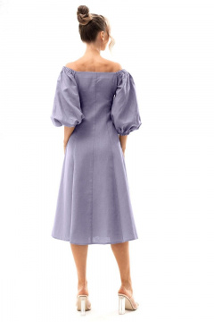 Платье с квадратным вырезом, рельефами и воротником-стойкой Golden Valley 4902 сиреневый - фото 2