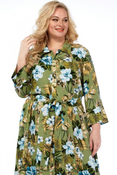 Платье Celentano lite 5004.1 оливковый - фото 3