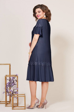 Платье нарядное из шифона с кружевным декором Mira Fashion 5273-2 - фото 2