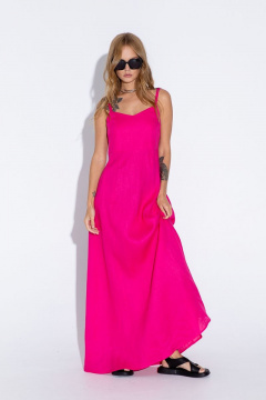 Макси-сарафан из льна с регулируемыми бретелями и карманами PiRS 4552 - фото 1